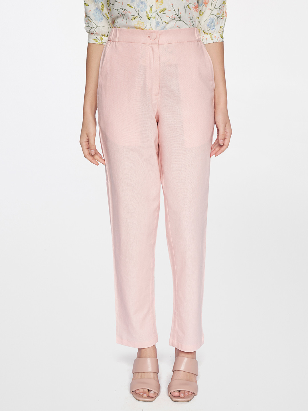 AND Women Pink Trousers