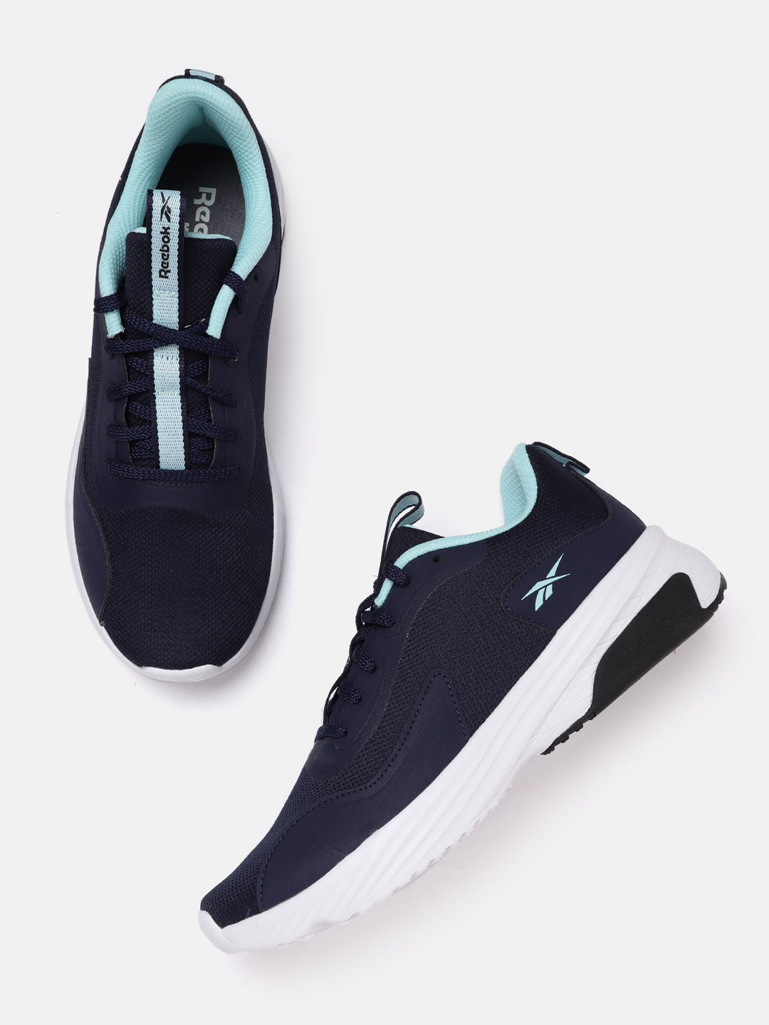 Reebok Men Navy Blue Woven Design Z Metro Edge MS Running Shoes