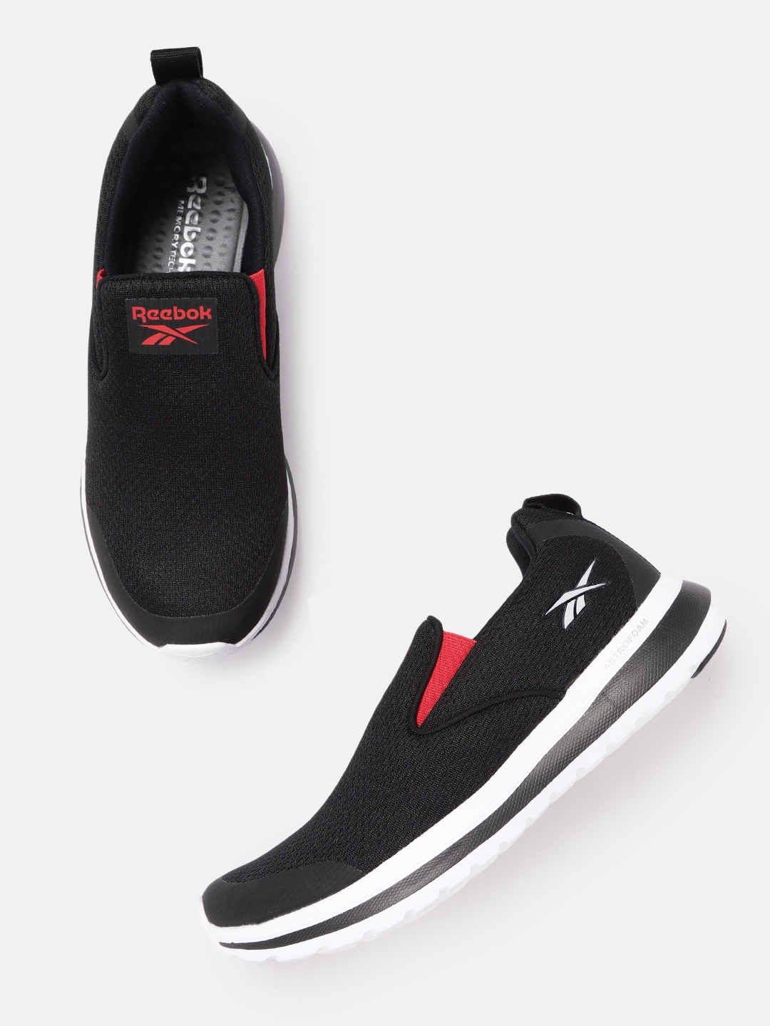 Reebok mens black walking shoes store