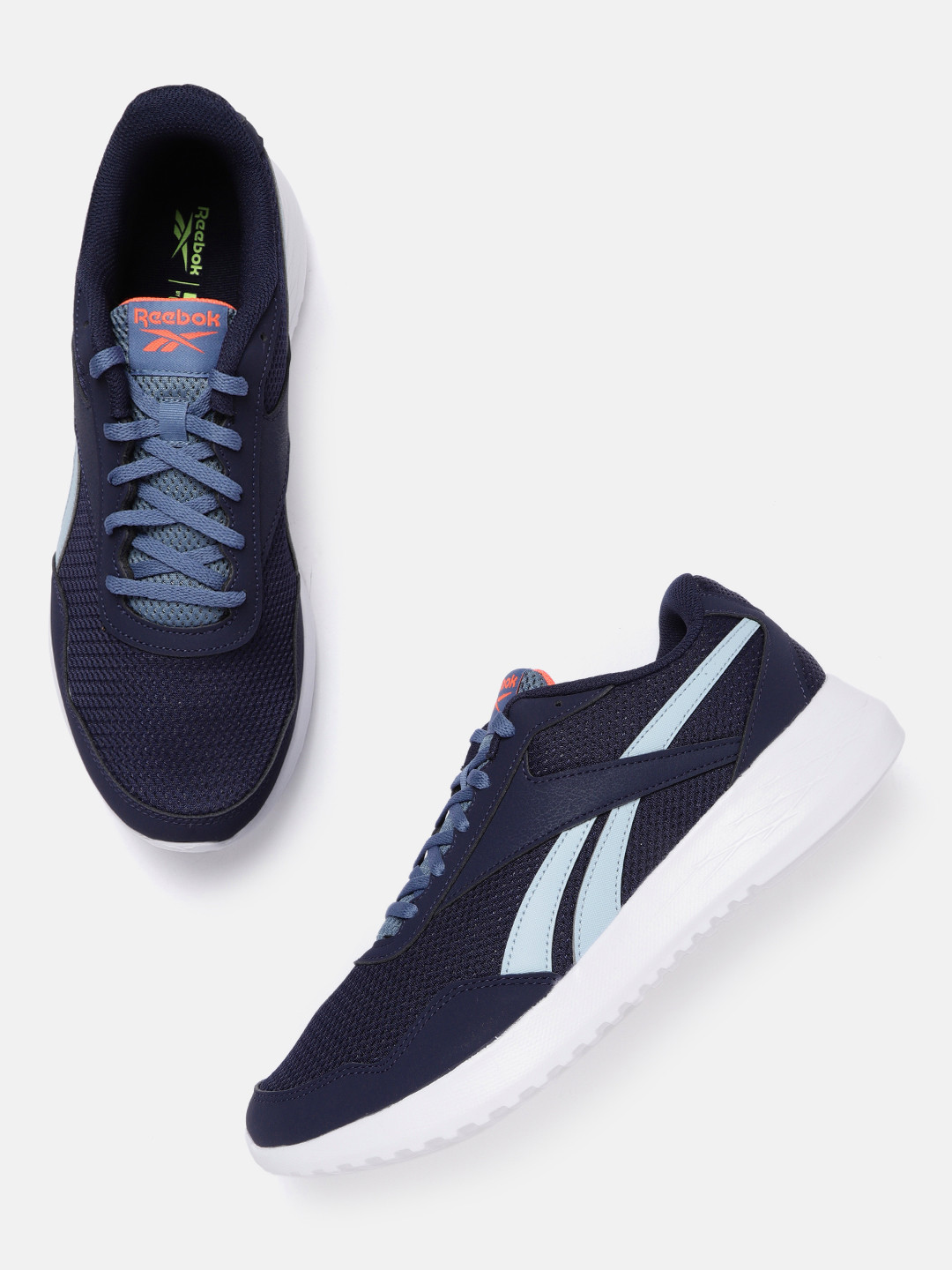 Reebok Men Navy Blue Woven Design Energen Lite Running Shoes