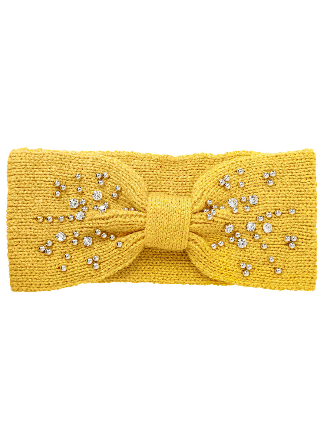 FabSeasons Women Yellow & Silver-Toned Acrylic Ear Warmer