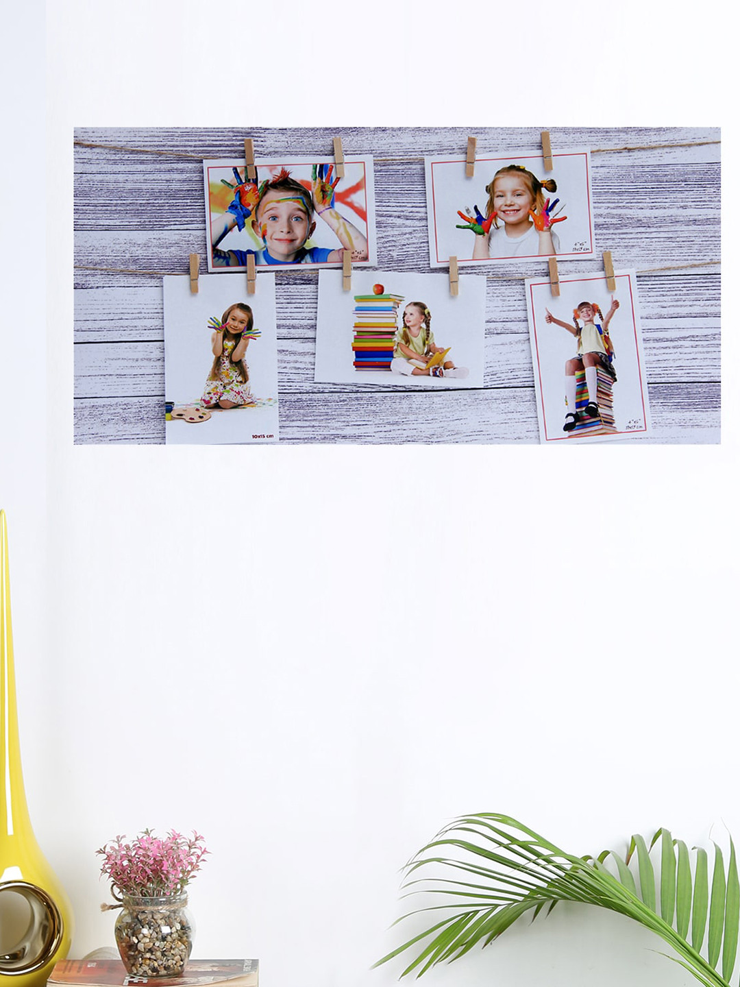 Aapno Rajasthan White Wooden Board Collage Photo Frame