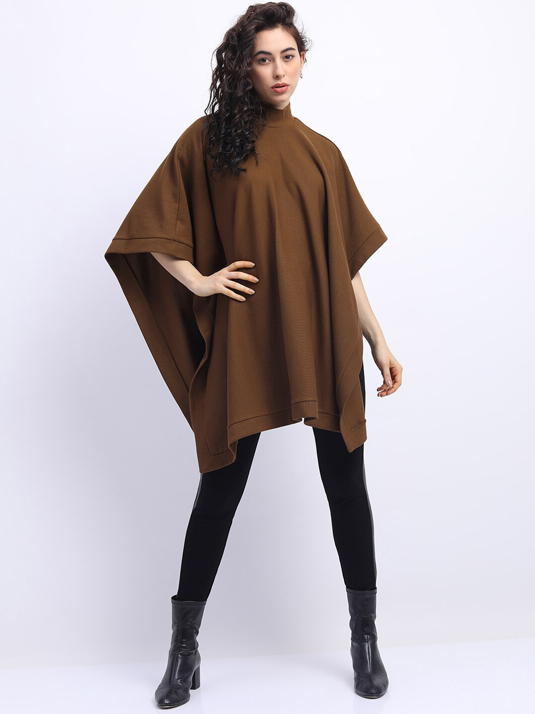 Tokyo Talkies Brown Kaftan Longline Top