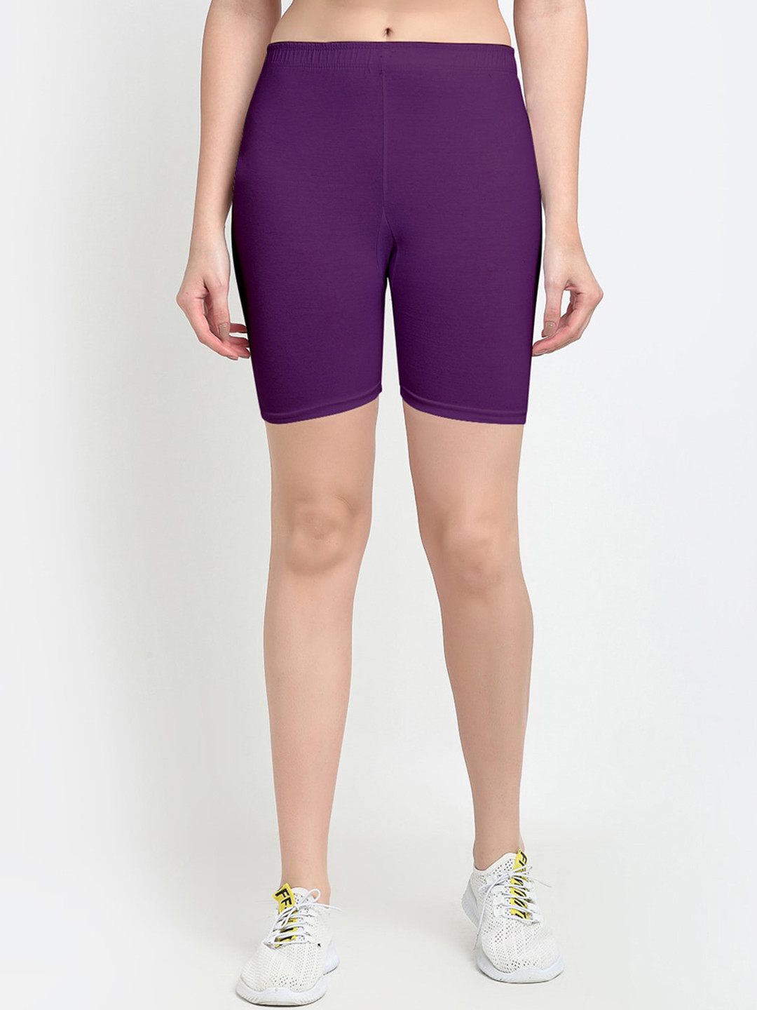 GRACIT Women Purple Biker Shorts