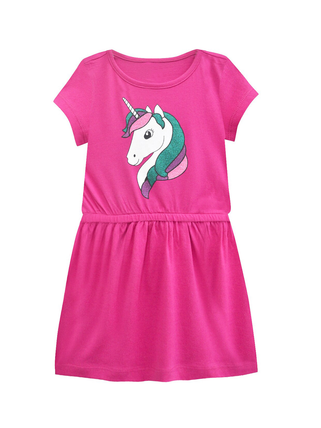 A T U N Fuchsia & White Dress