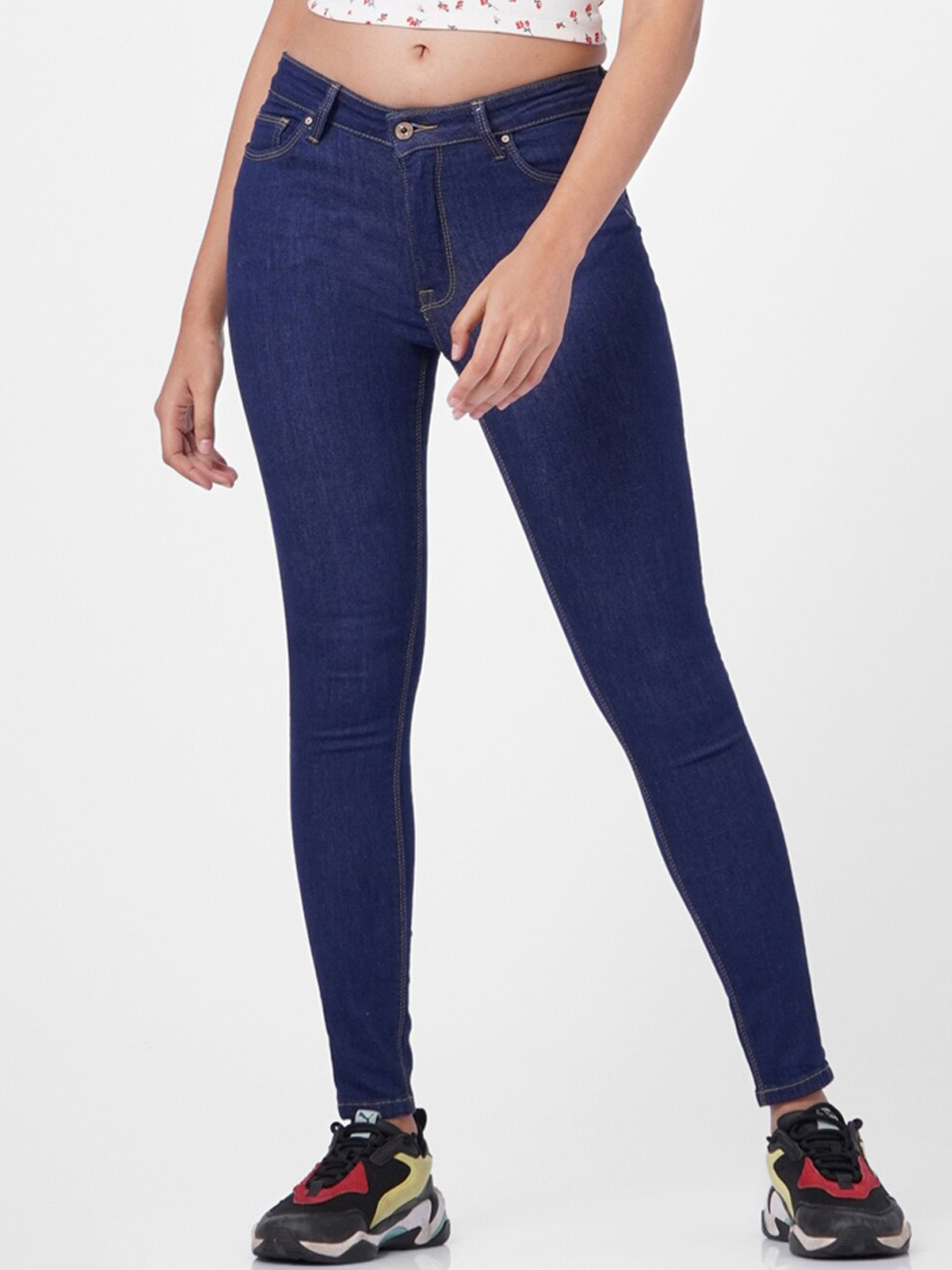 ONLY Women Blue High-Rise Jeans