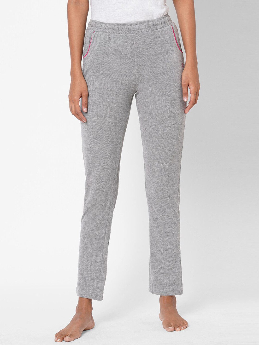 Sweet Dreams Women Grey Melange Solid Lounge Pants