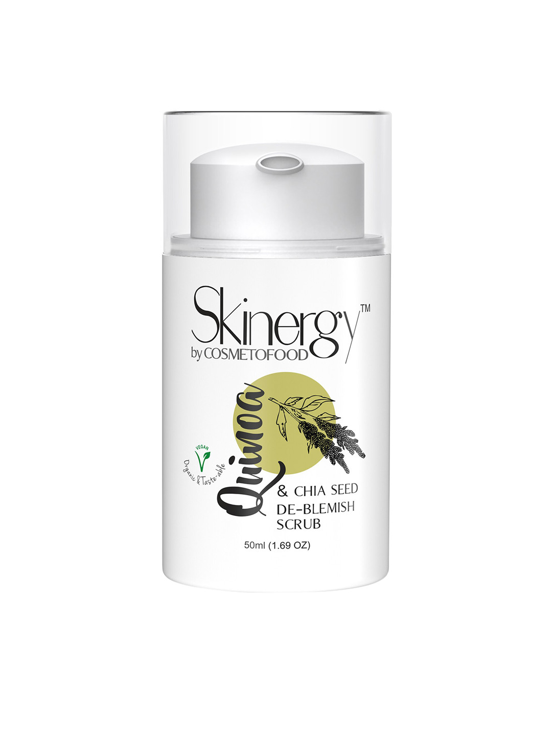COSMETOFOOD Skinergy Quinoa & Chia Seed De-Blemish Face Scrub - 50 ml