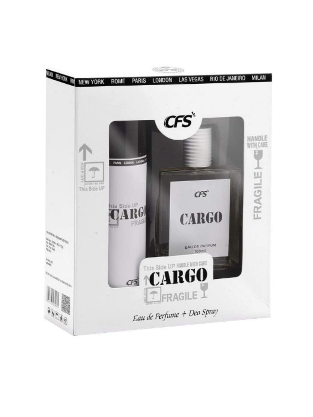 CFS Cargo White Perfume & Deodorant Gift Set - 300 ml