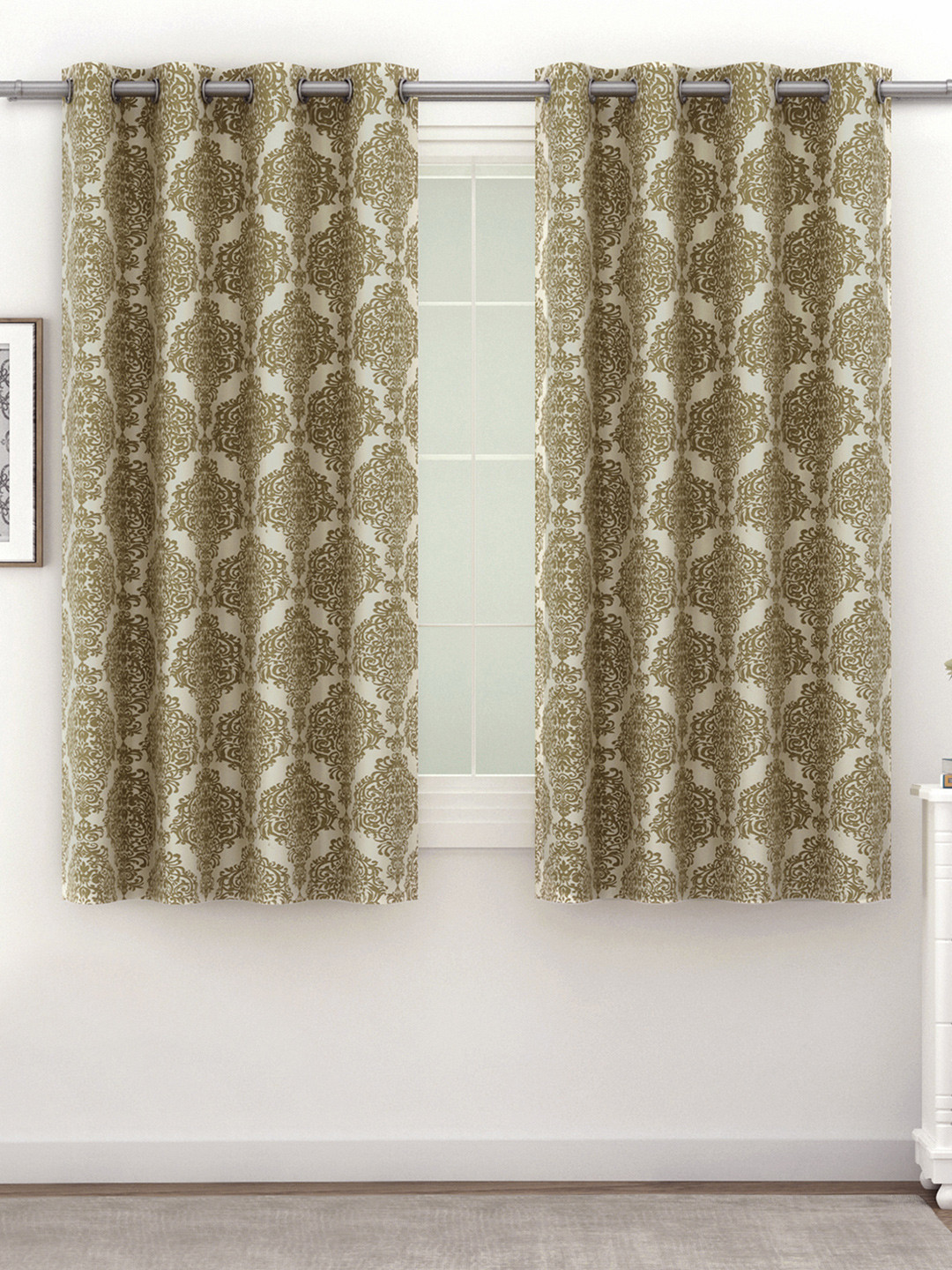SWAYAM Pack of 2 Blackout 240 GSM Window Curtains
