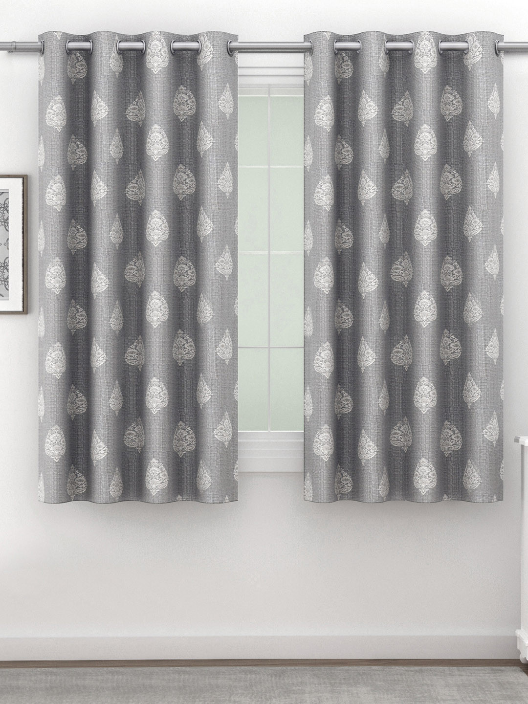 SWAYAM Pack of 2 Blackout 240 GSM Window Curtains