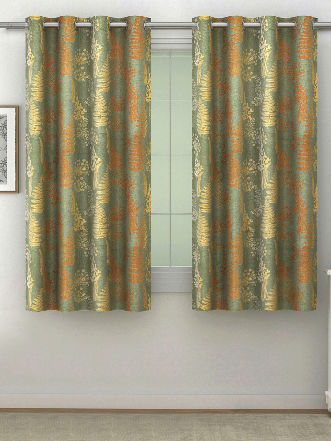 SWAYAM Pack of 2 Blackout 240 GSM Window Curtains