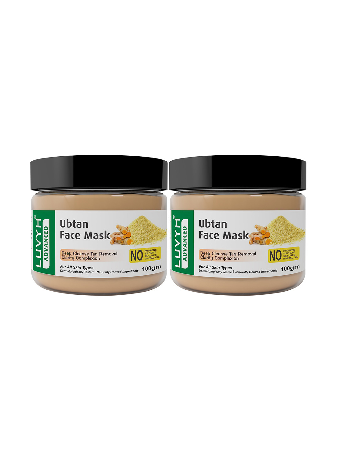 LUVYH Set of 2 Ubtan Face Mask