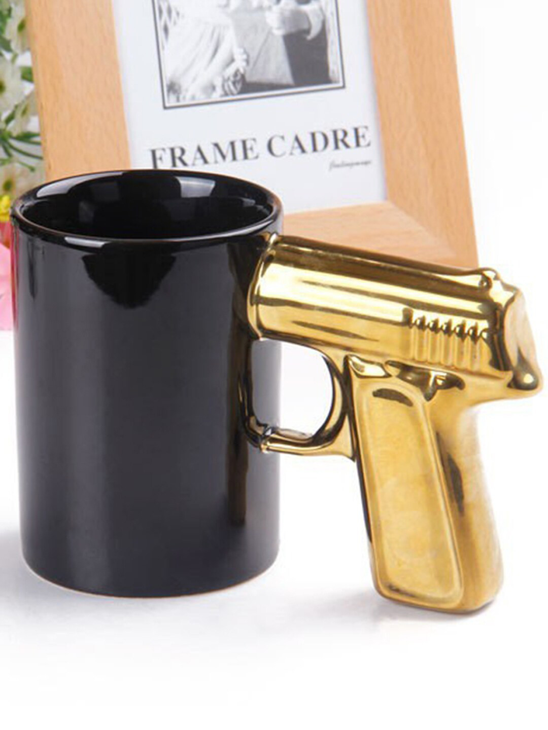 BonZeaL Gift for Sweet Mother Gold Ceramic Microwave Safe Mug-320ml