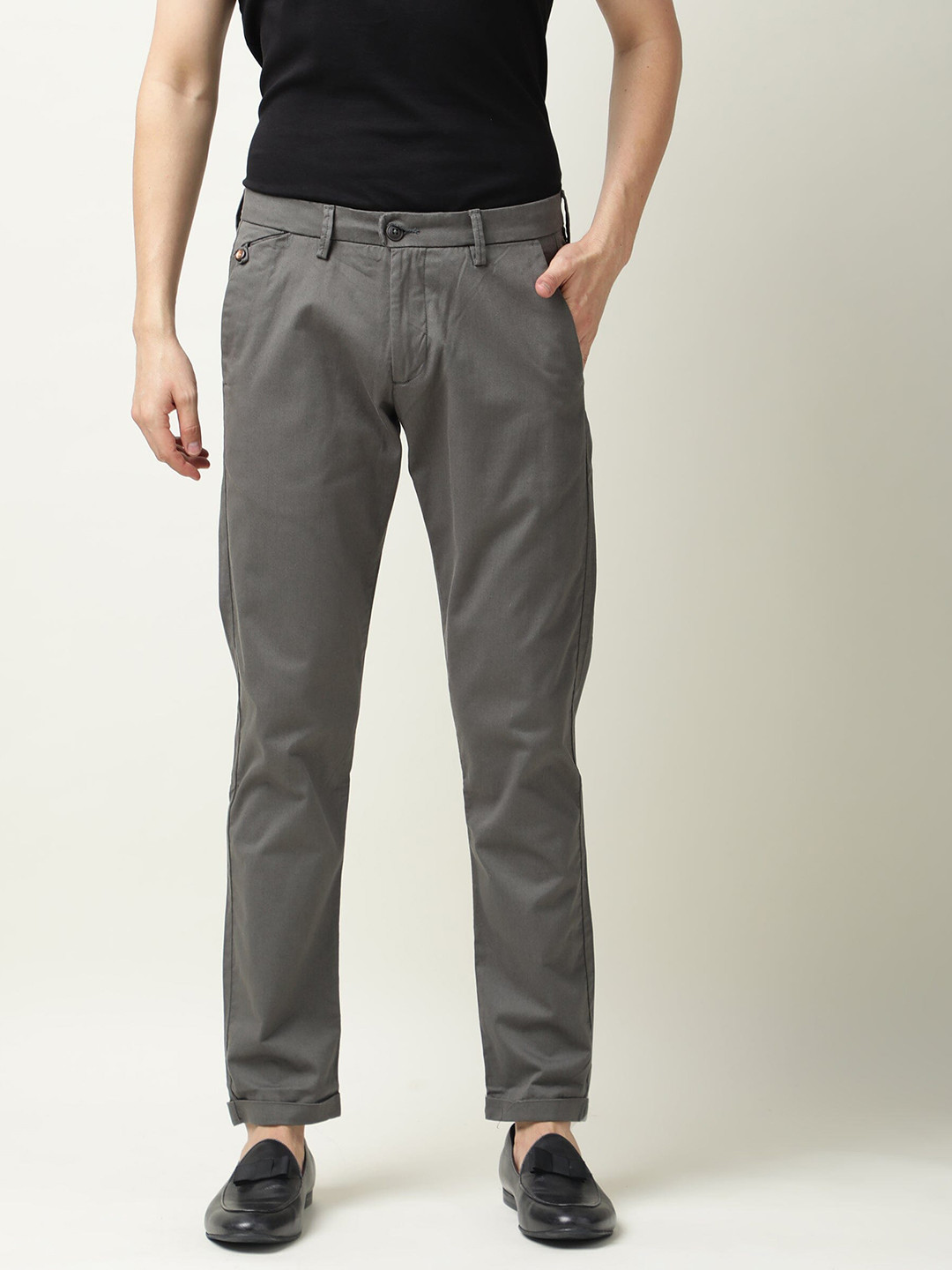RARE RABBIT Men Aps Mid-Rise Slim Fit Trouser