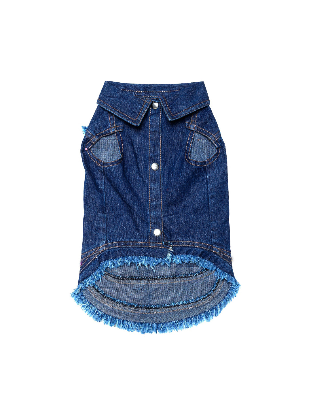 Lulala Blue Patch Work Cotton Dog Shirt