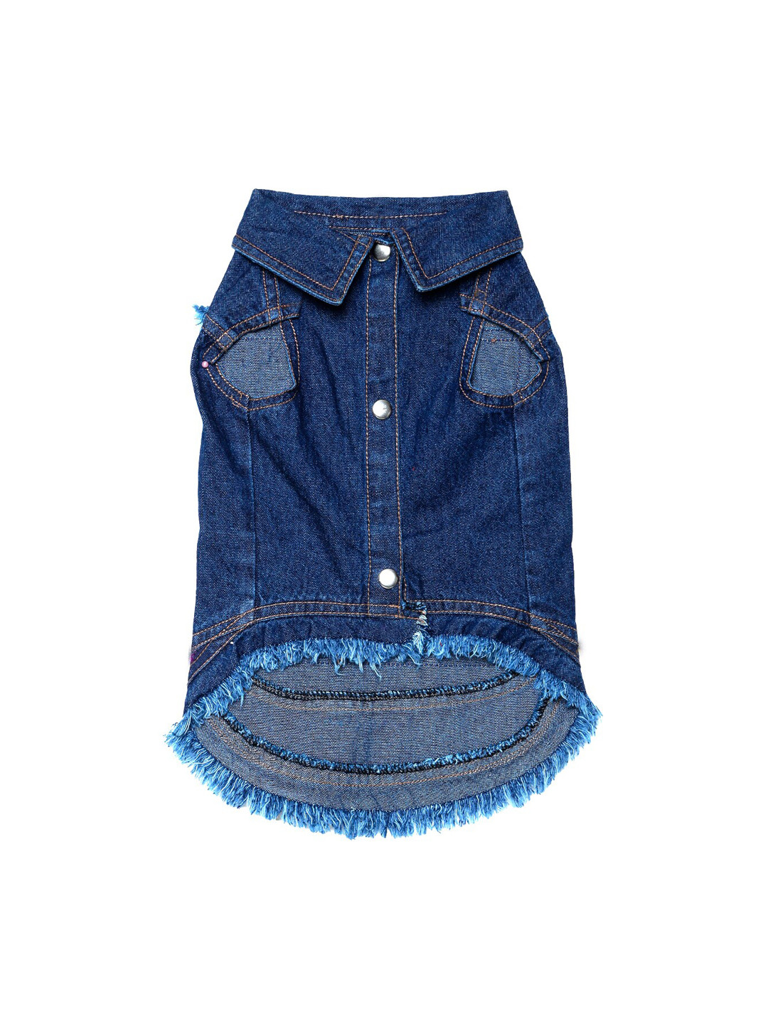 Lulala Blue Patch Work Jeans Dog Jacket