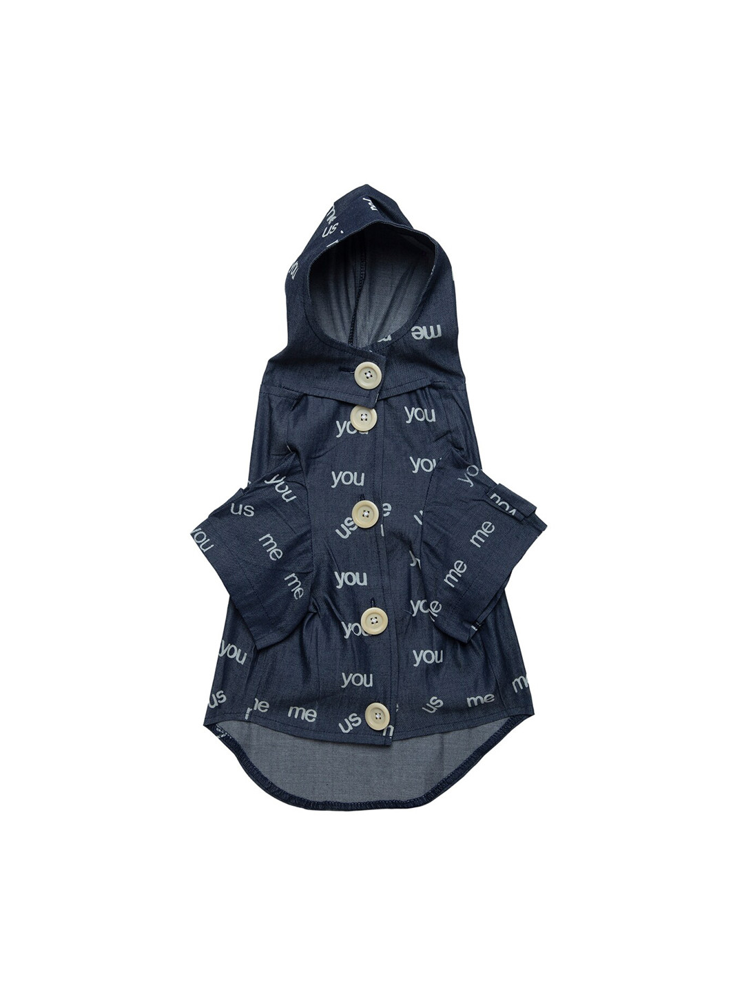 Lulala Black Printed Dog Denim