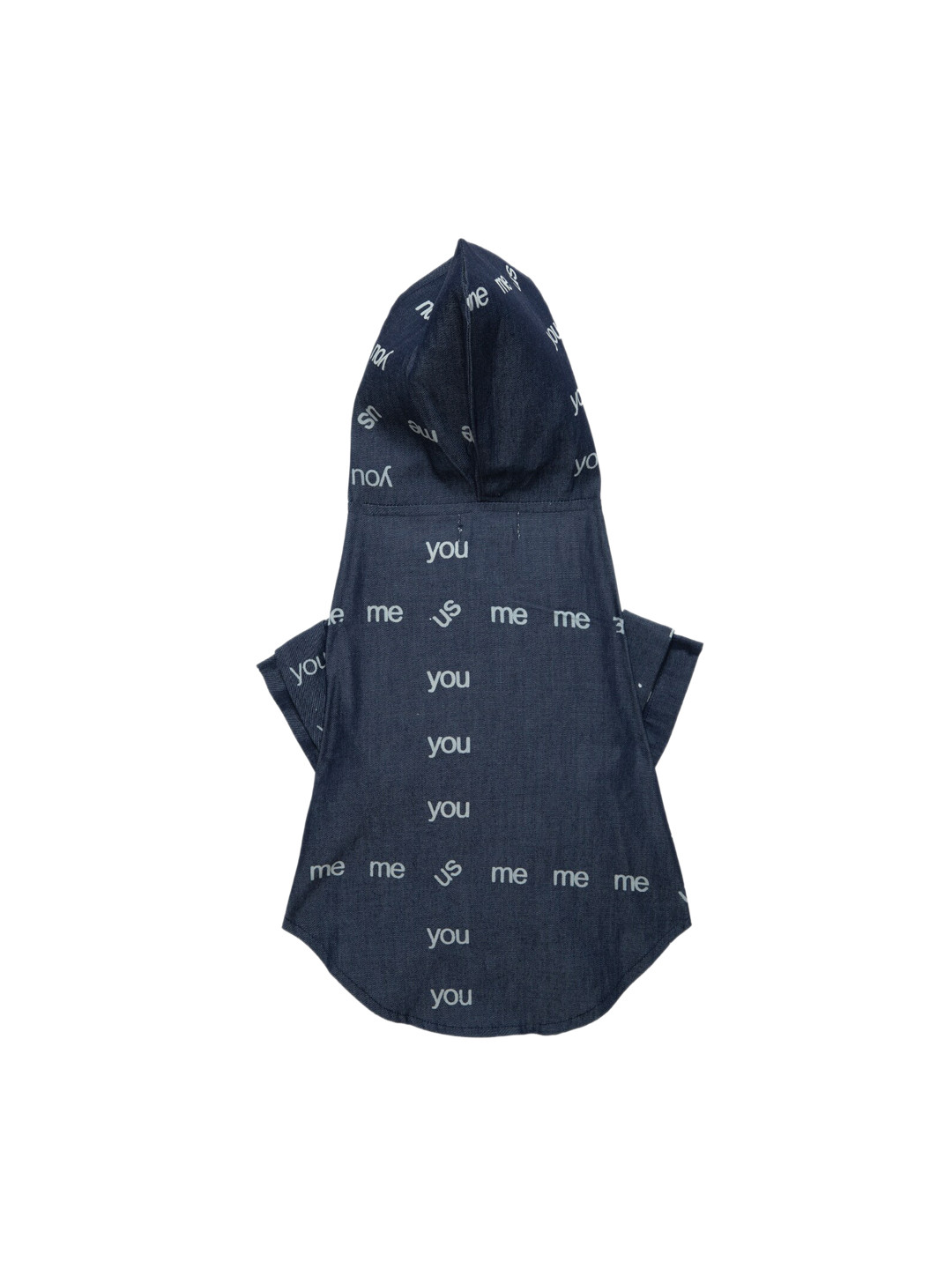 Lulala Black Dog Denim You Me Printed Summer Hoodie