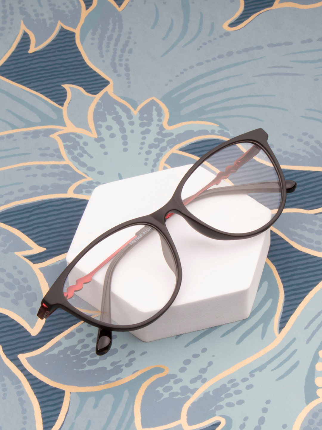 Ted Smith Women Black & Brown Full Rim Cateye Frames Eyeglasses