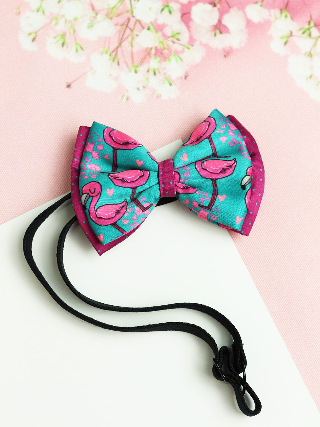 Tossido Girls Green & Magenta Adjustable Elastic Hairband