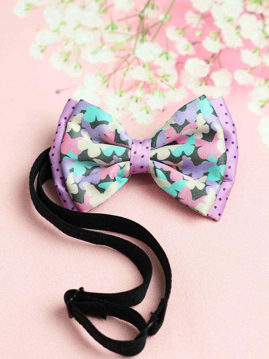 Tossido Girls Purple & Pink Fluttering Butterflies Bow Hairband