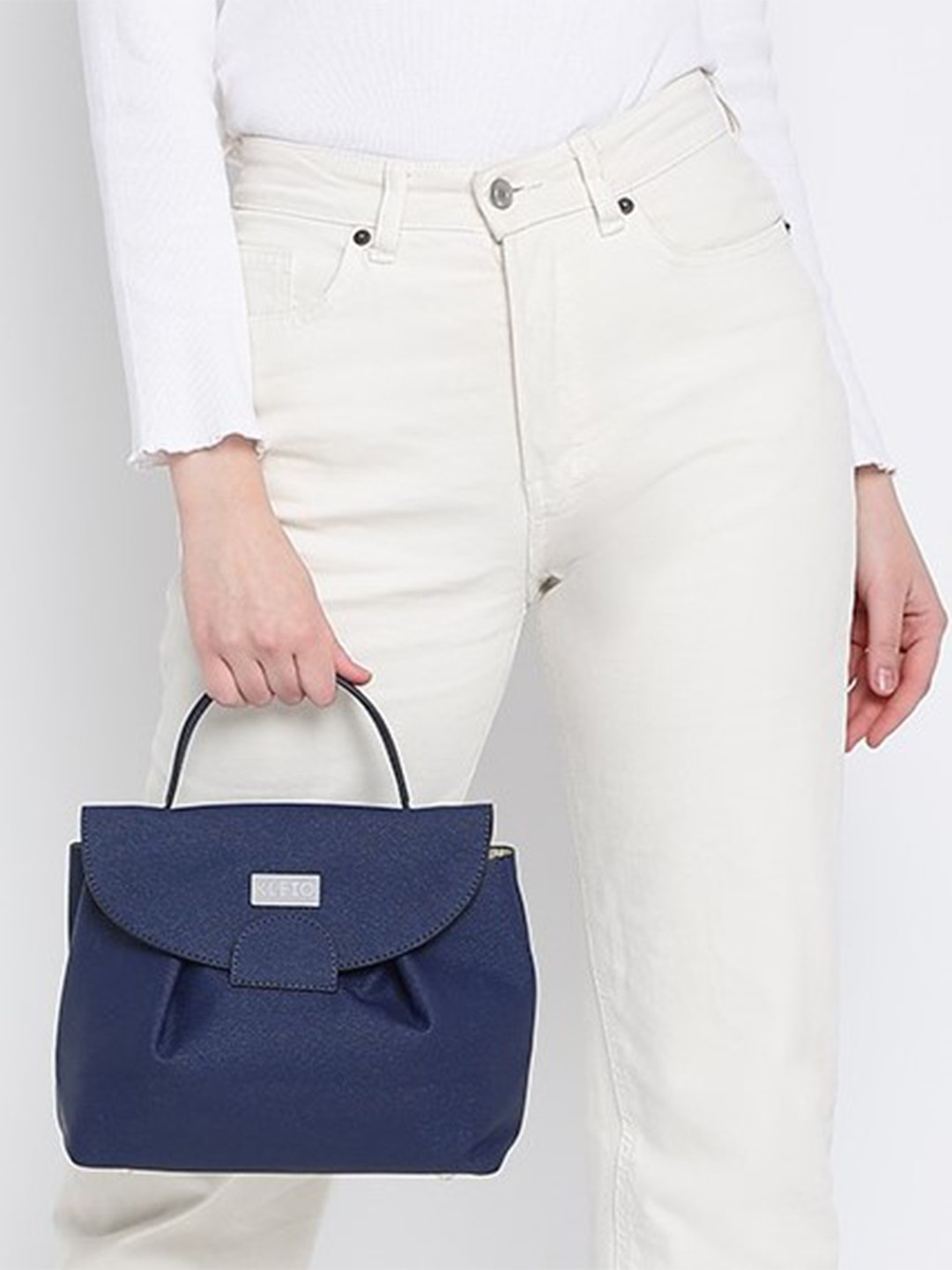 KLEIO Top Handle Flap Sling Bag