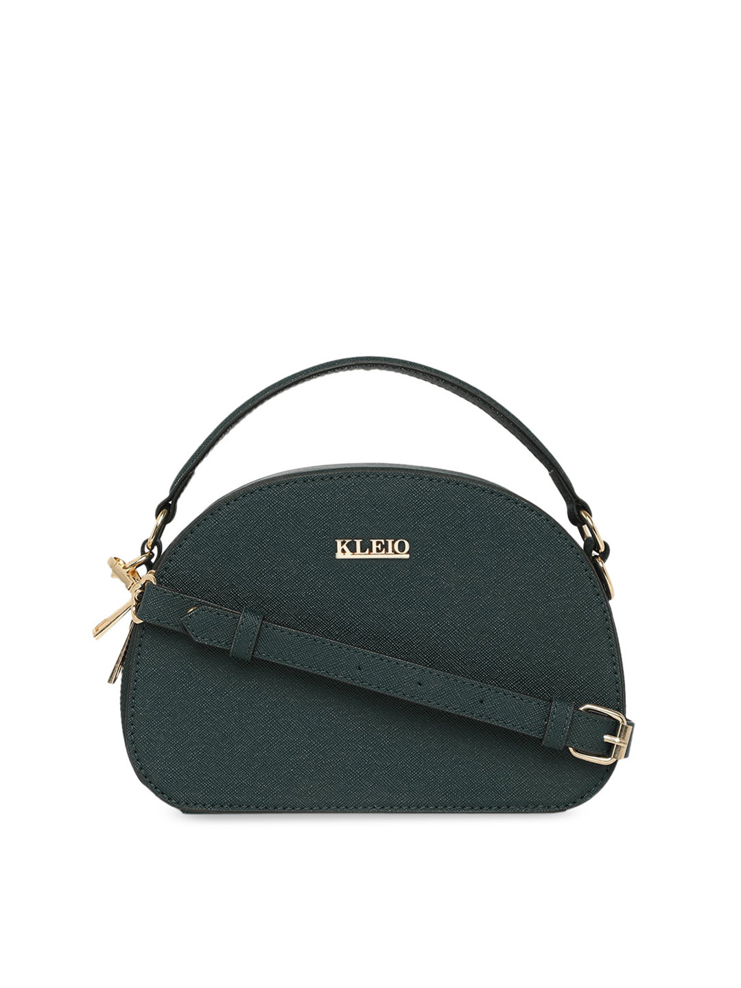 KLEIO Textured Half Moon Handheld Bag