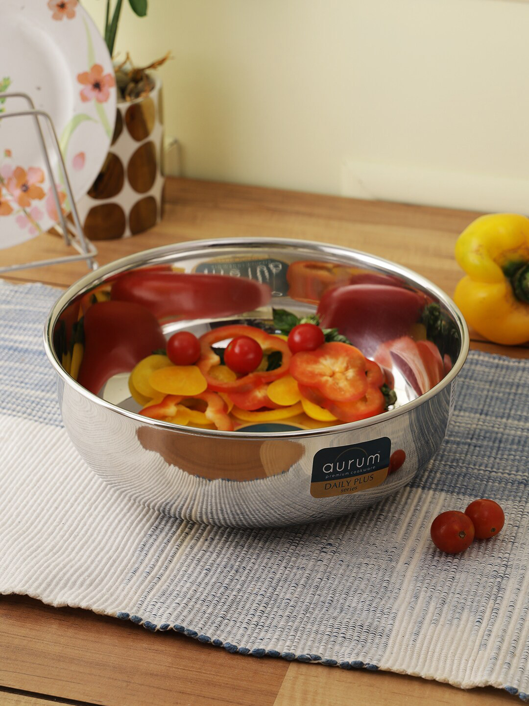 AURUM Silver-Toned Stainless Steel Tasra