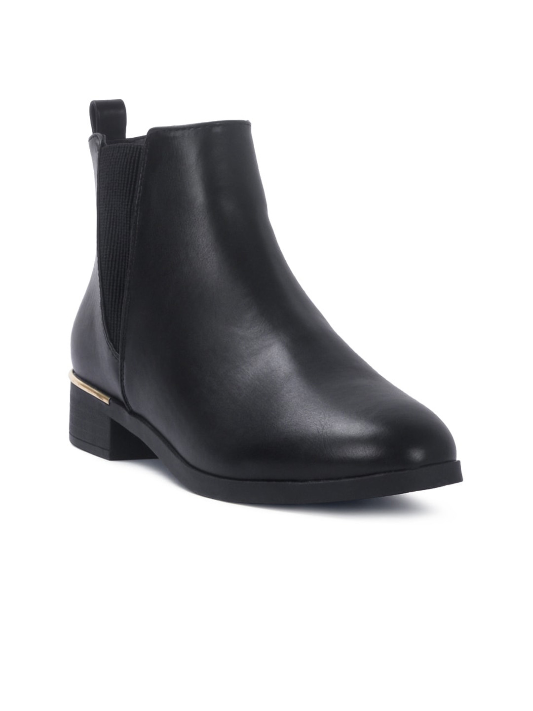 London Rag Black Block Heeled Boots