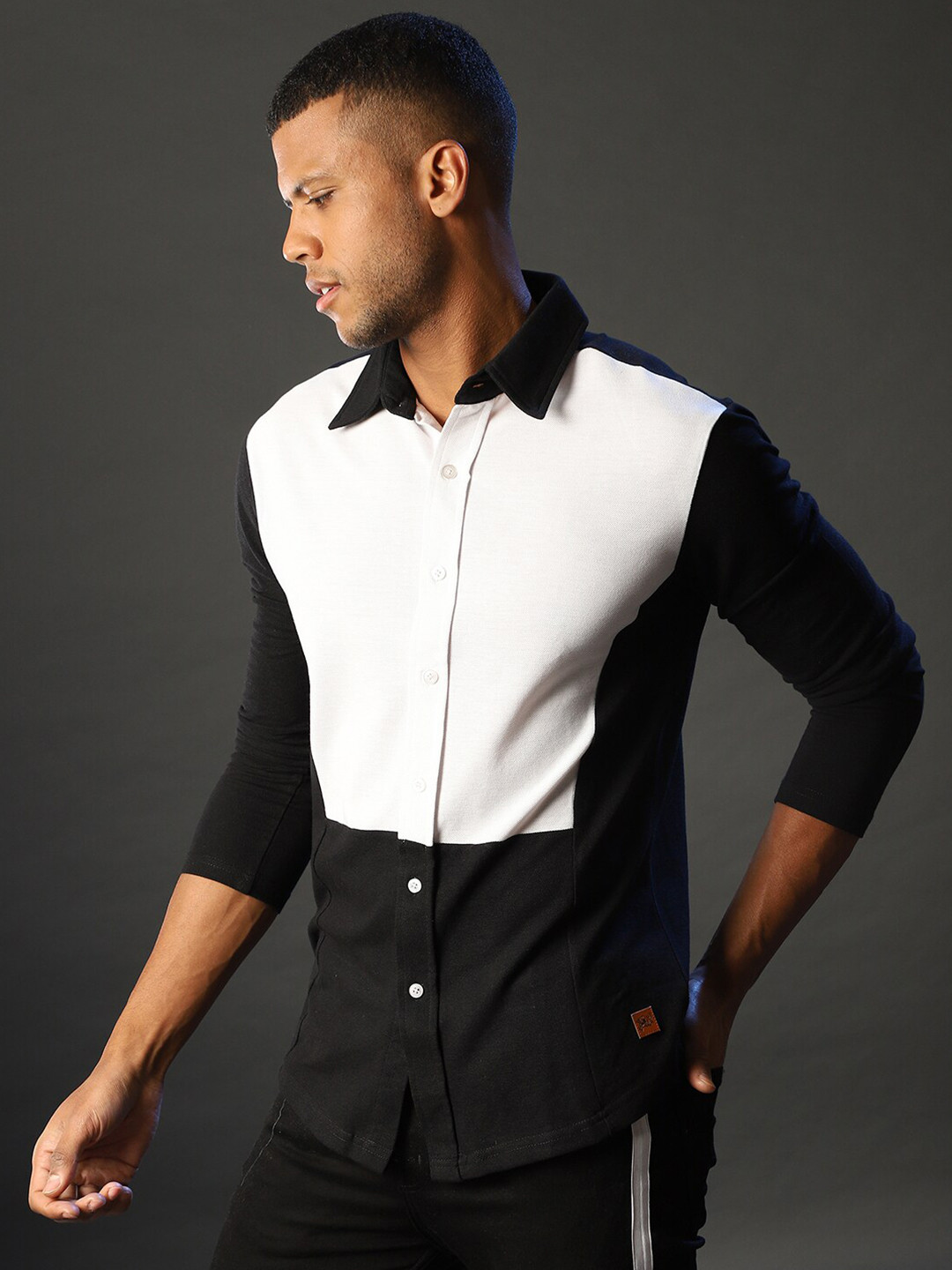Campus Sutra Men Black Classic Casual Shirt