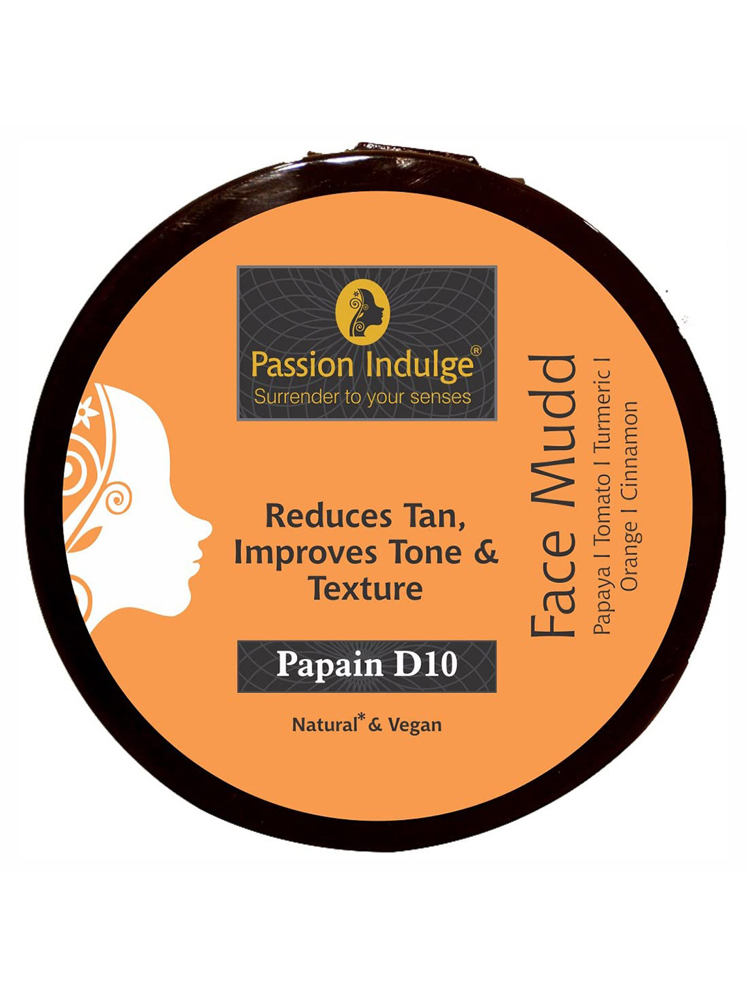Passion Indulge Papain D10 Face Mudd Pack For Tan Removal - 250g
