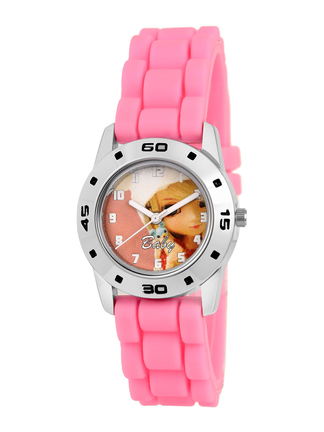 Kool Kidz Unisex Kids Multicoloured Printed Dial & Pink Straps Analogue Watch KOOL KIDZ KK 108 PK 01