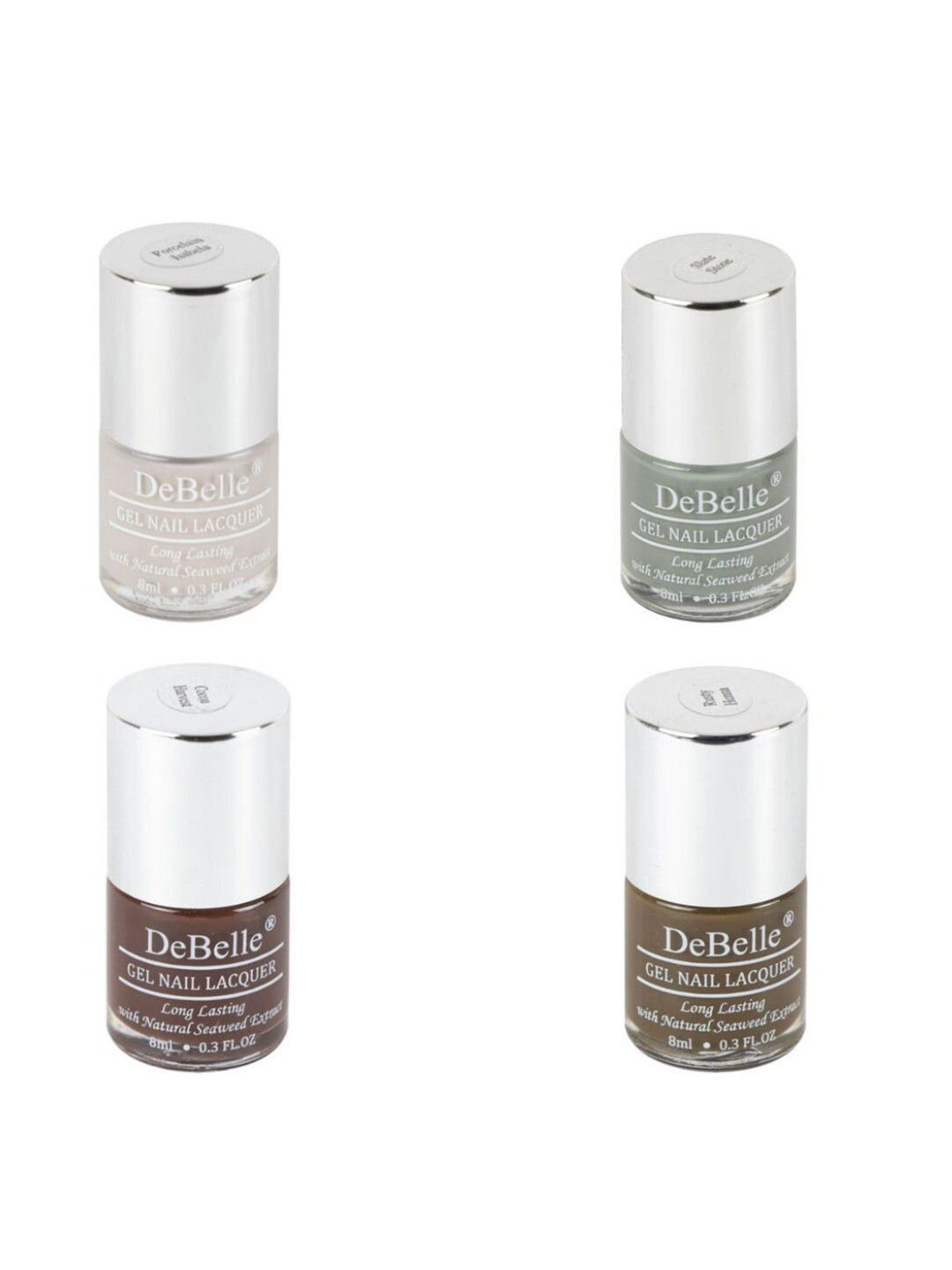 DeBelle Set of 4 Pina Colada Pastels Gel Nail Lacquers - 8ml Each