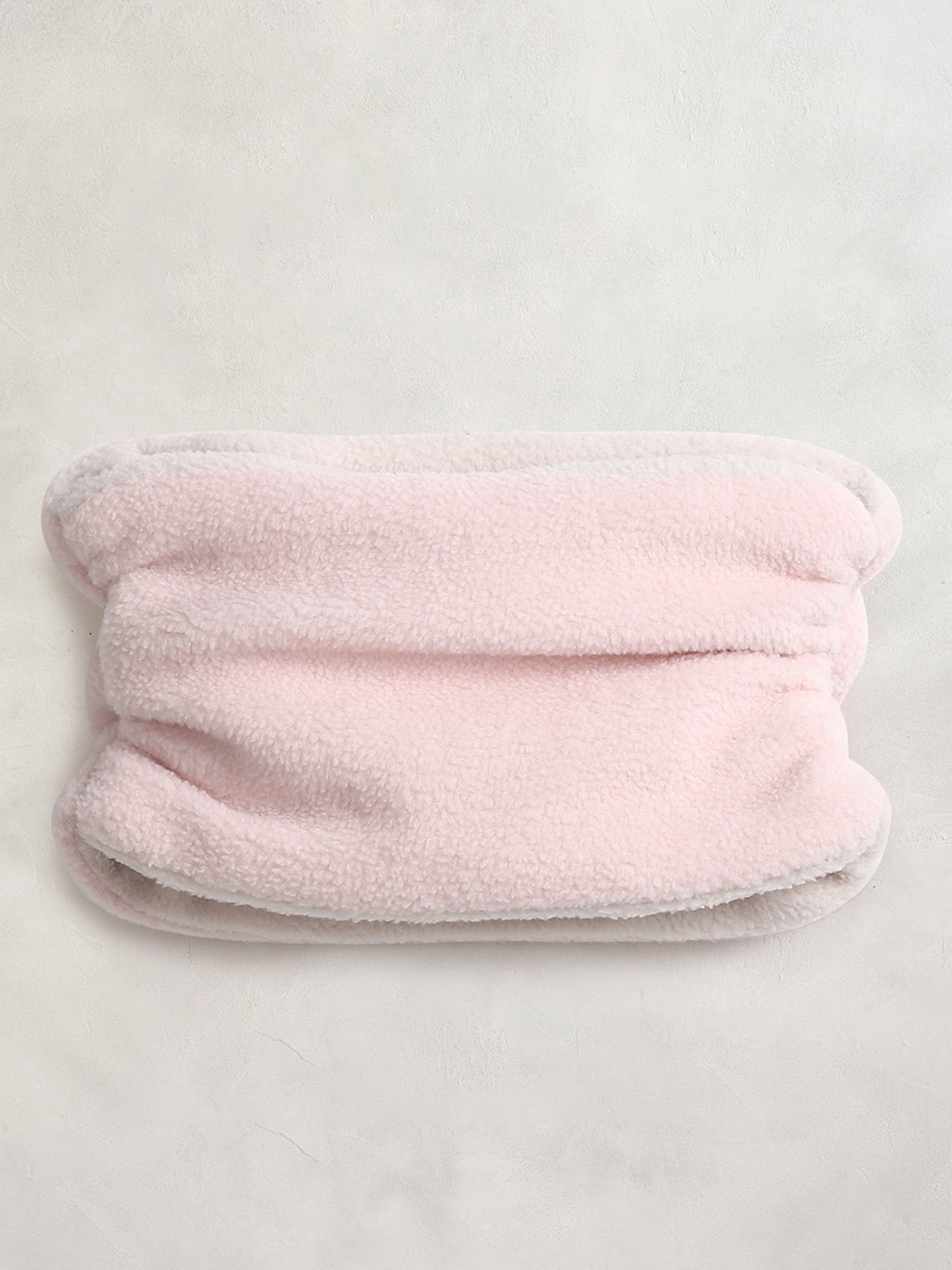 Cherry Crumble Kids Peach-Coloured Solid Neck Muffler