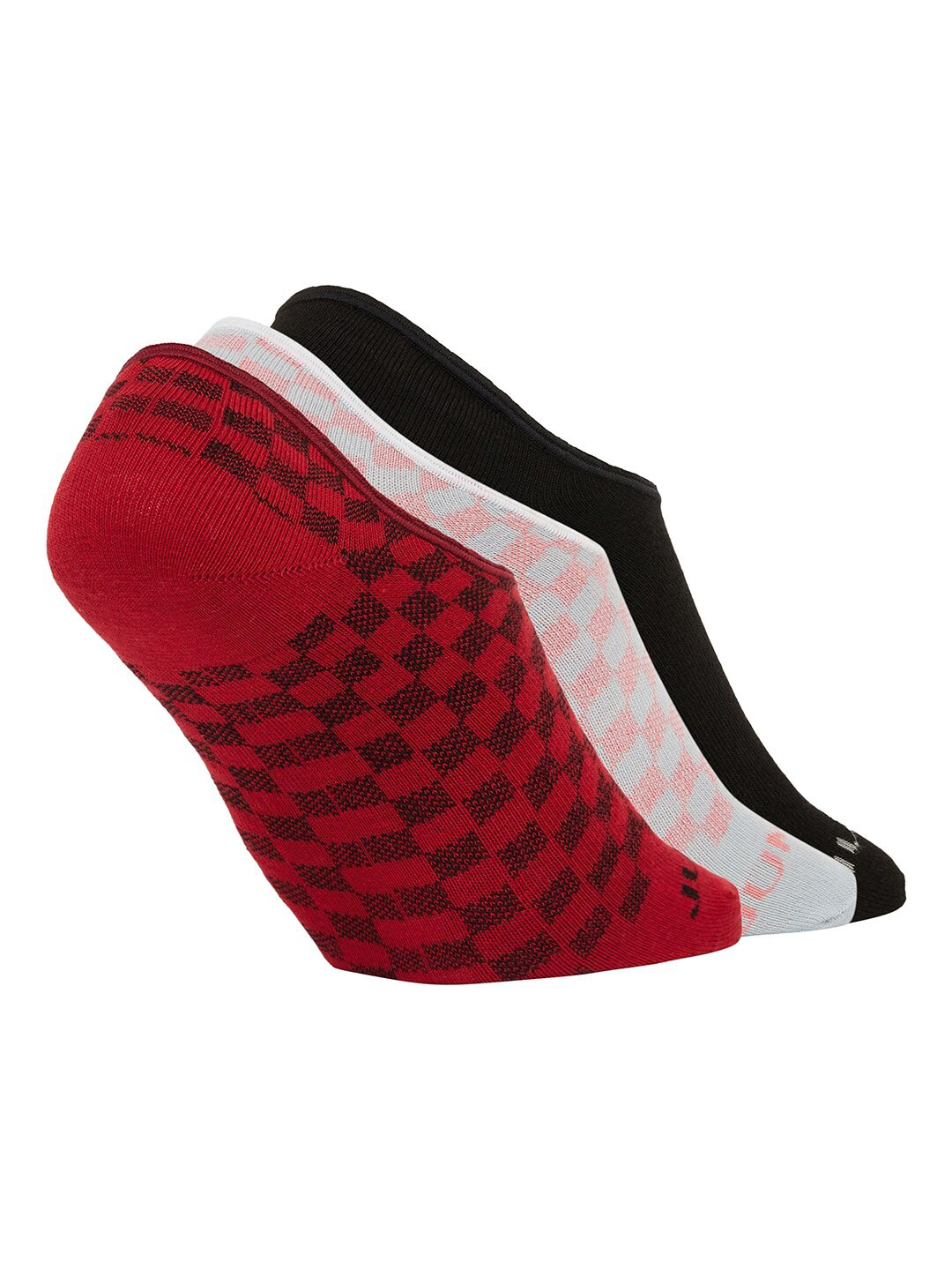 JUMP USA Women Pack Of 3 Assorted Cotton Shoeliner Socks