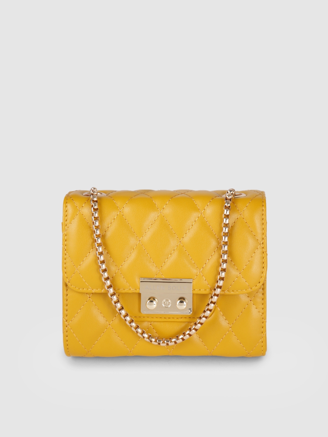 Allen solly mustard yellow handbag on sale