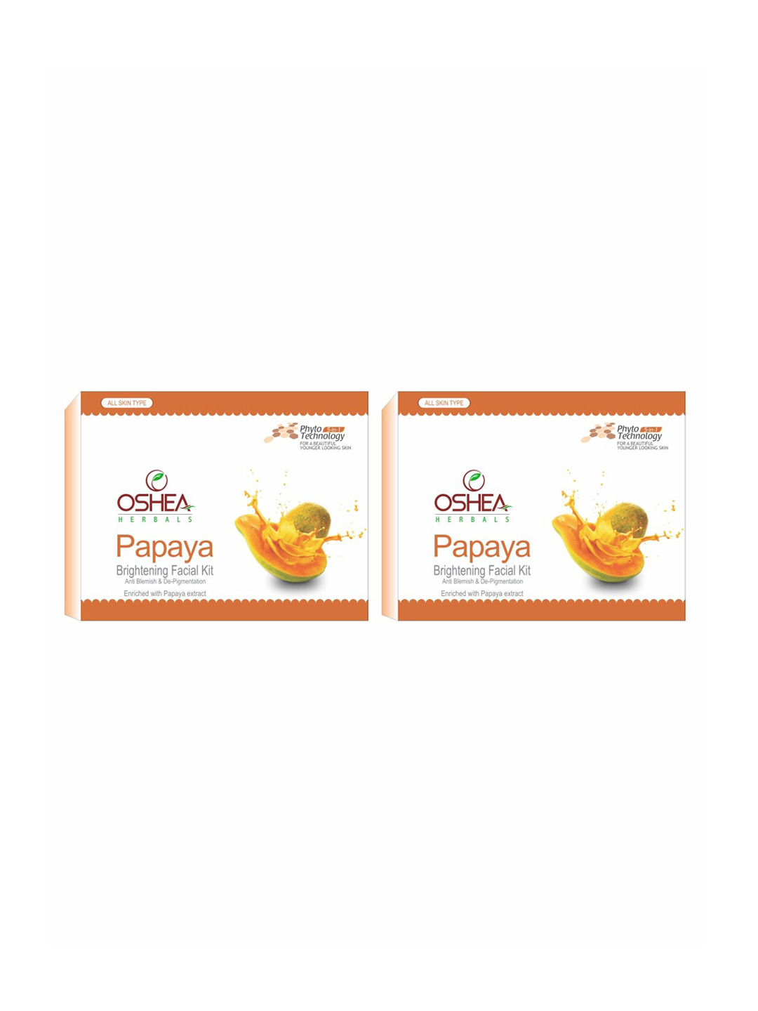 Oshea Herbals Set of 2 Papaya Brightening Facial Kits
