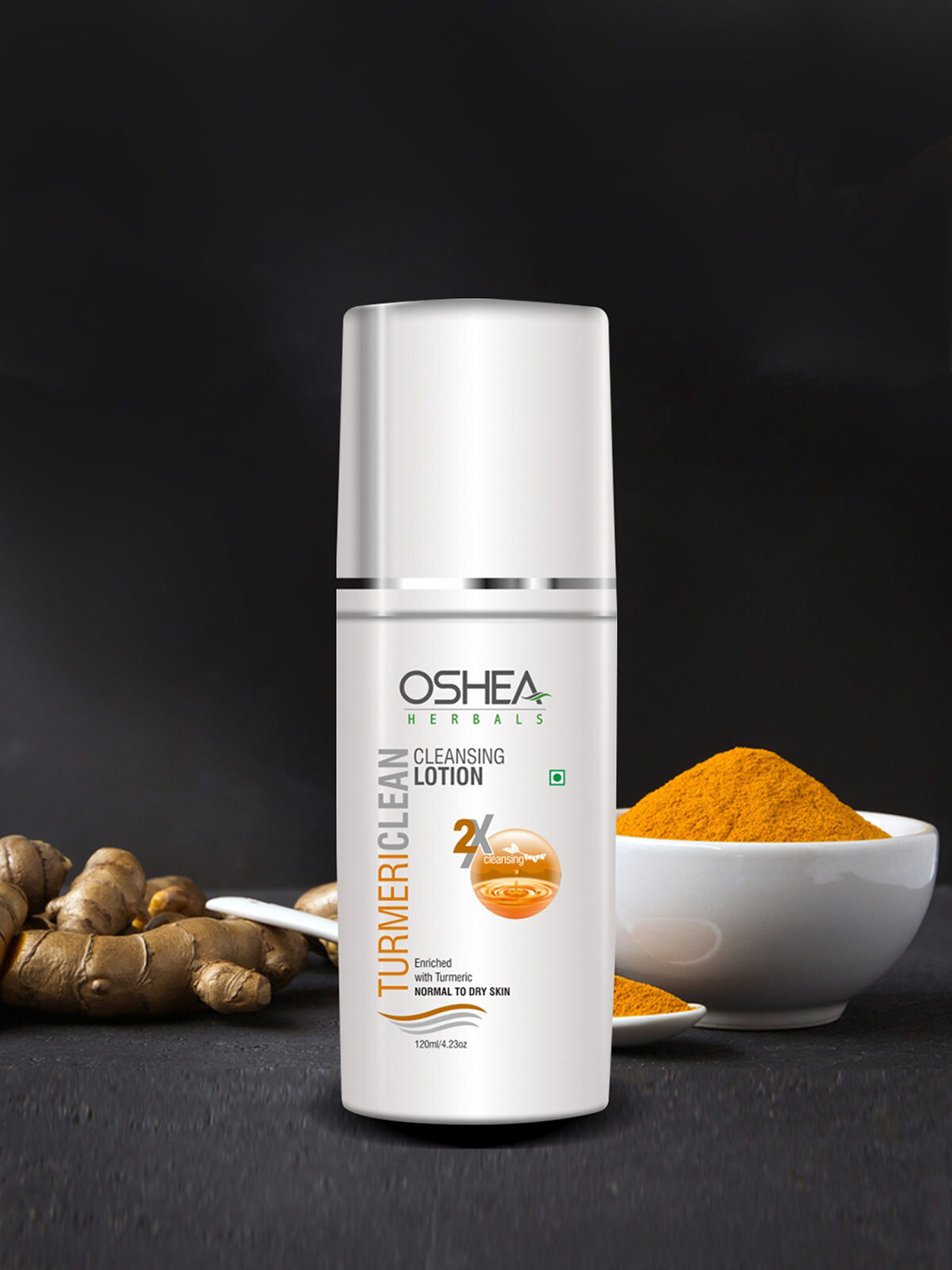 Oshea Herbals Set of 2 Turmericlean Cleansing Lotions 120ml