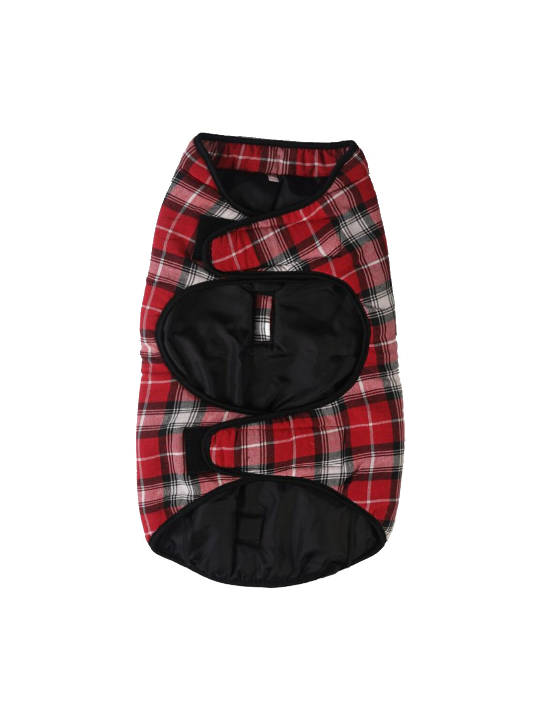 LANA PAWS Red Checked Cotton Dog Jacket