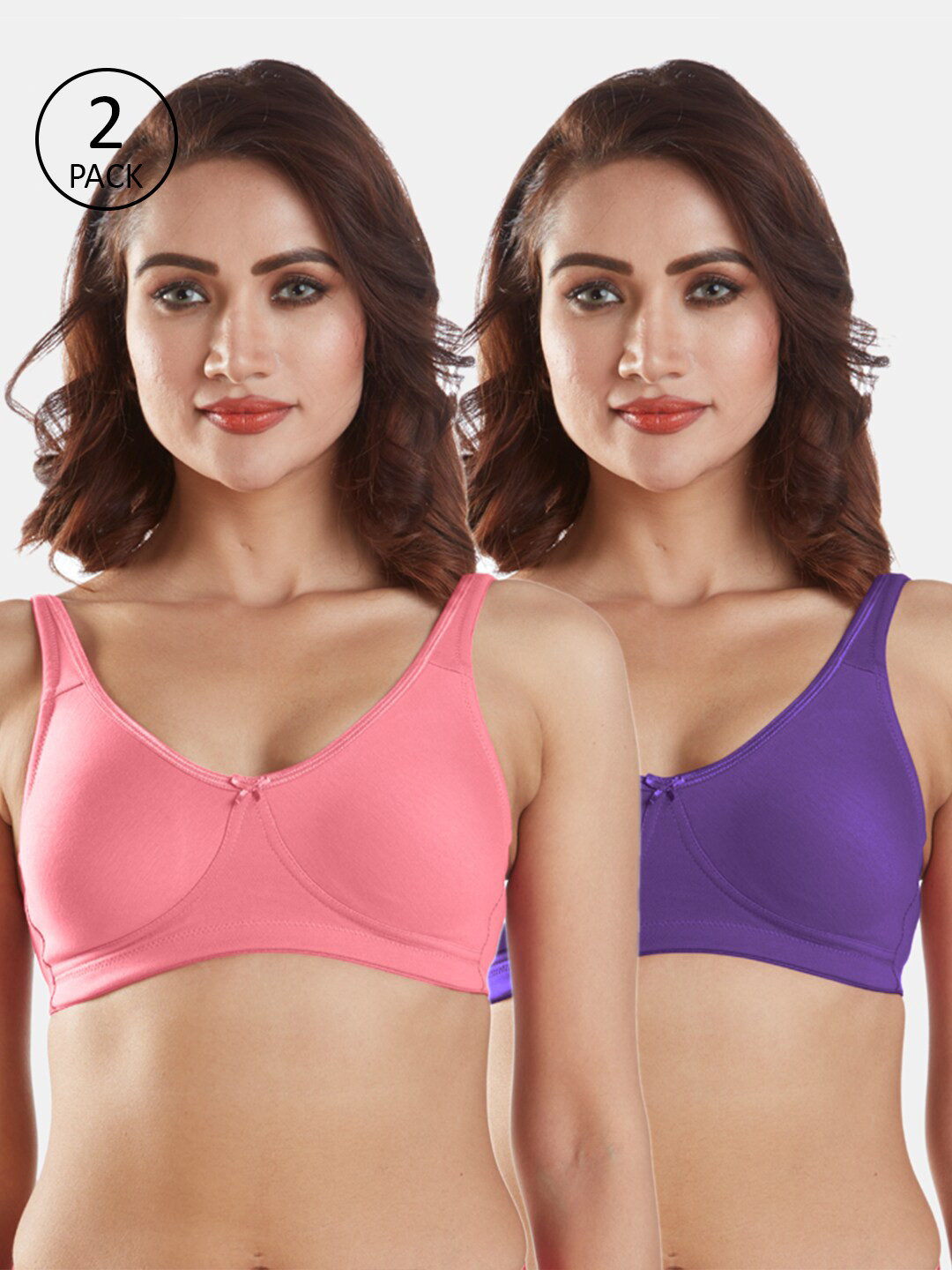 Sonari Set Of 2 Pink & Purple Bra