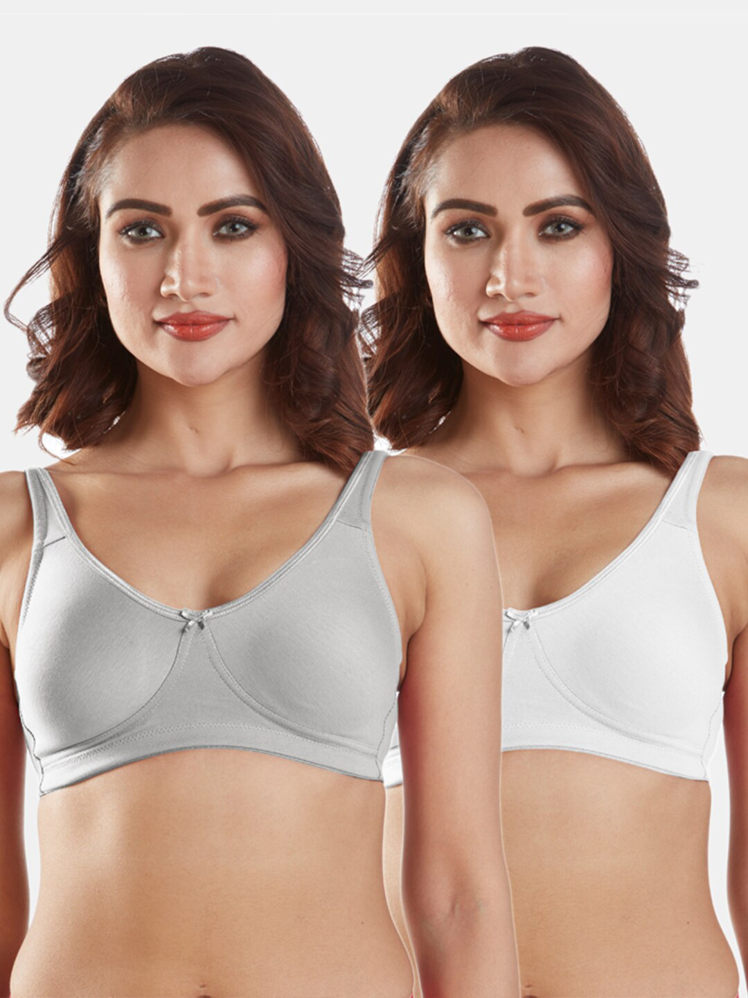 Sonari Set Of 2 Grey & White Bra