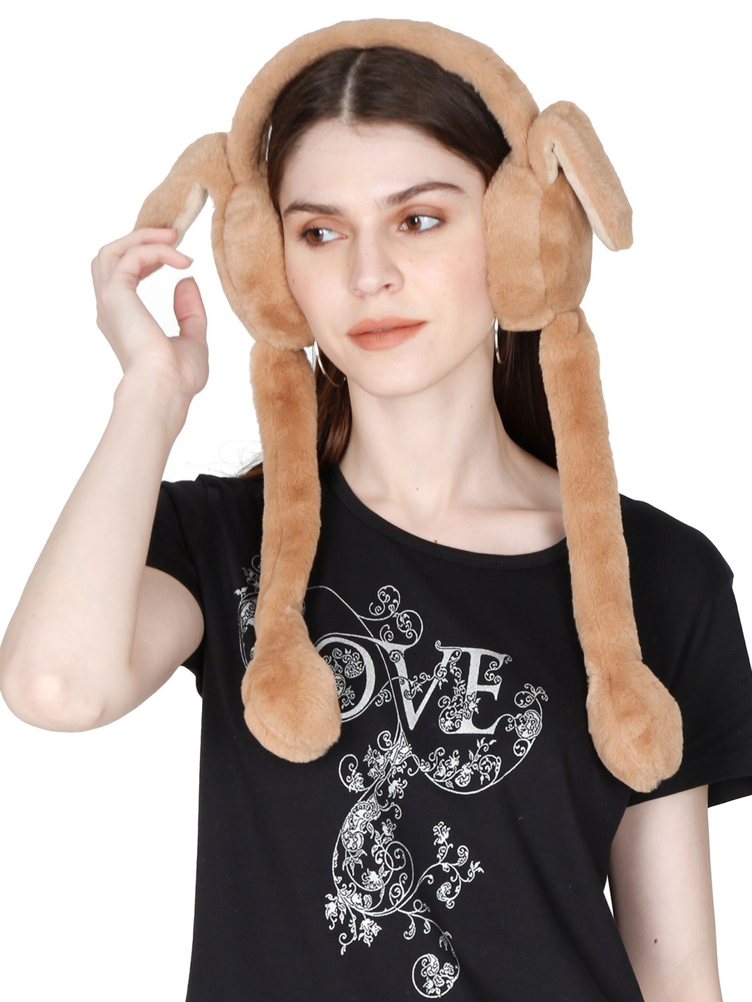 FabSeasons Women Brown Fur Outdoor Wear Ear Muffs