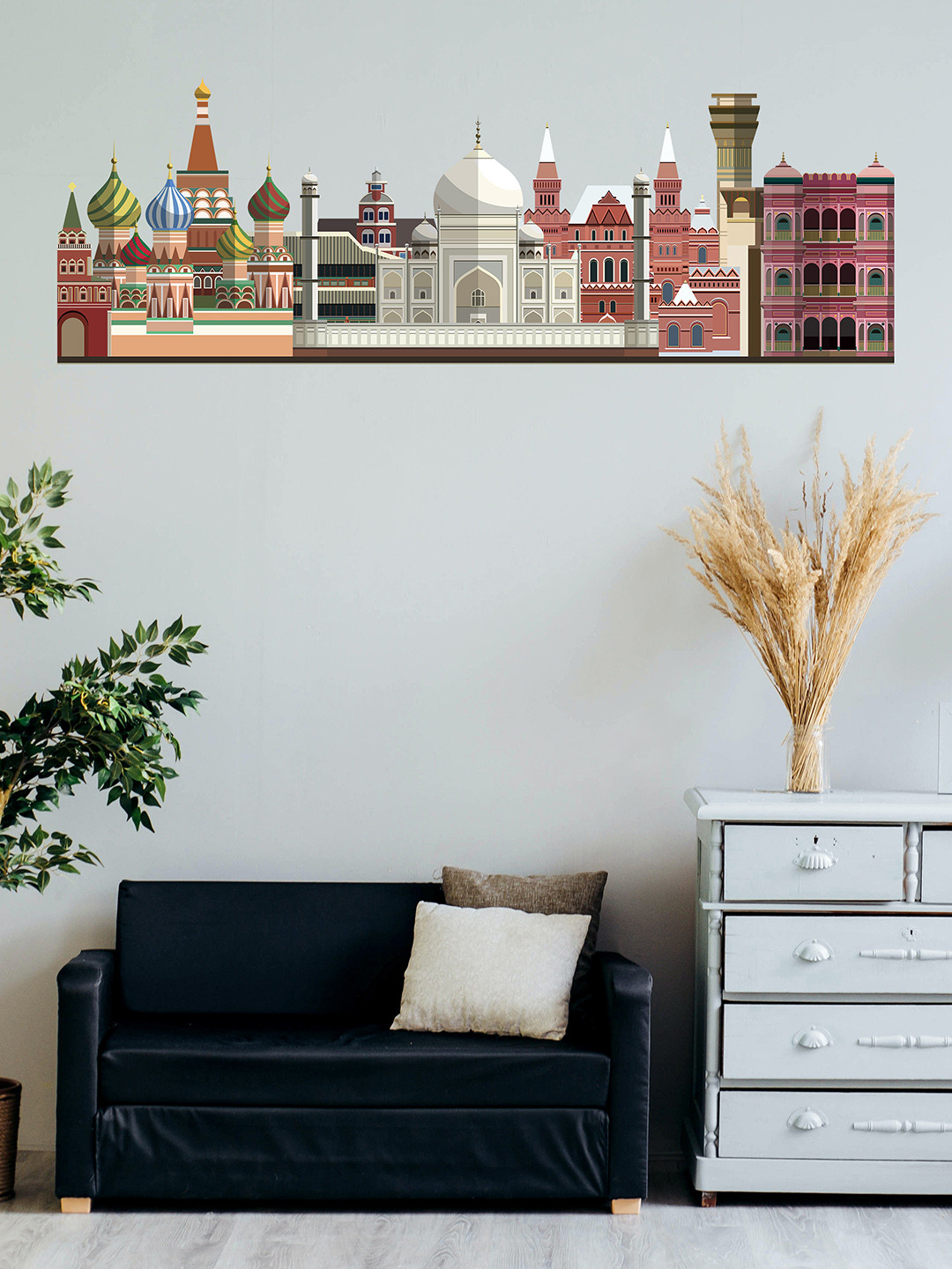 RANGOLI Multicoloured Aladin City Wall Sticker