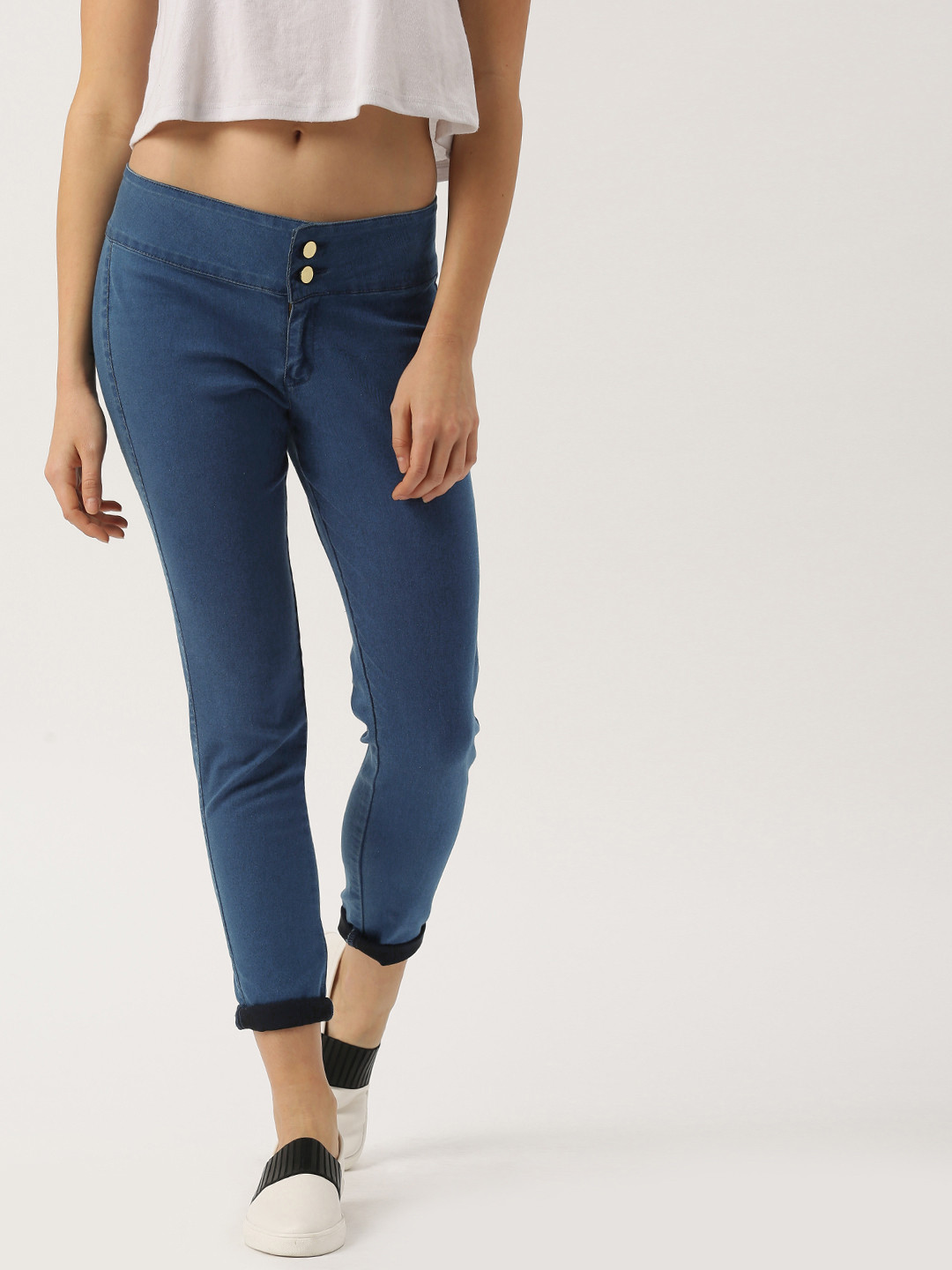 Buy DressBerry Blue Jeggings - Jeggings 