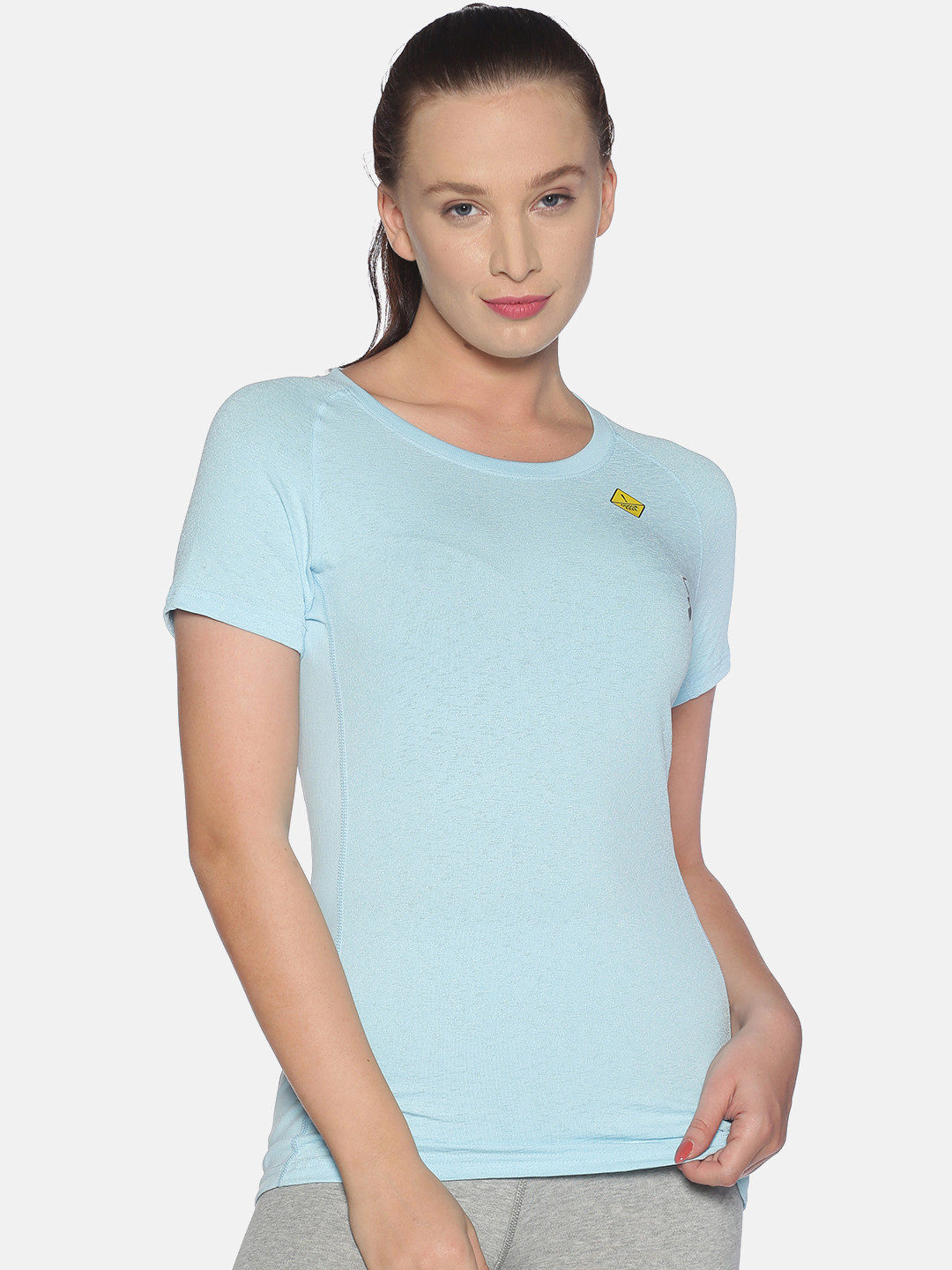 Campus Sutra Women Blue Running T-shirt