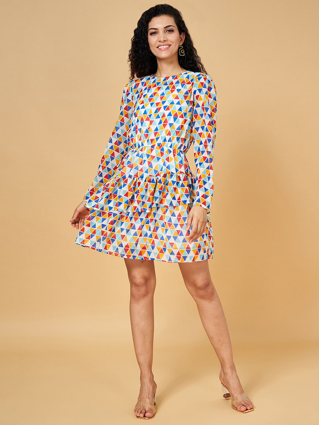 People Woman White A-Line Dress