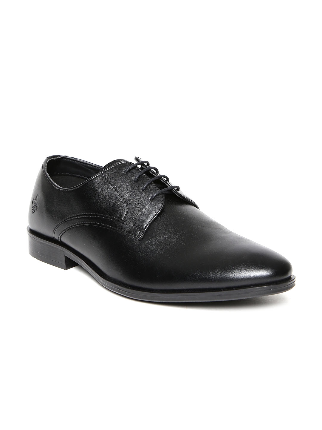 black leather formal shoes mens