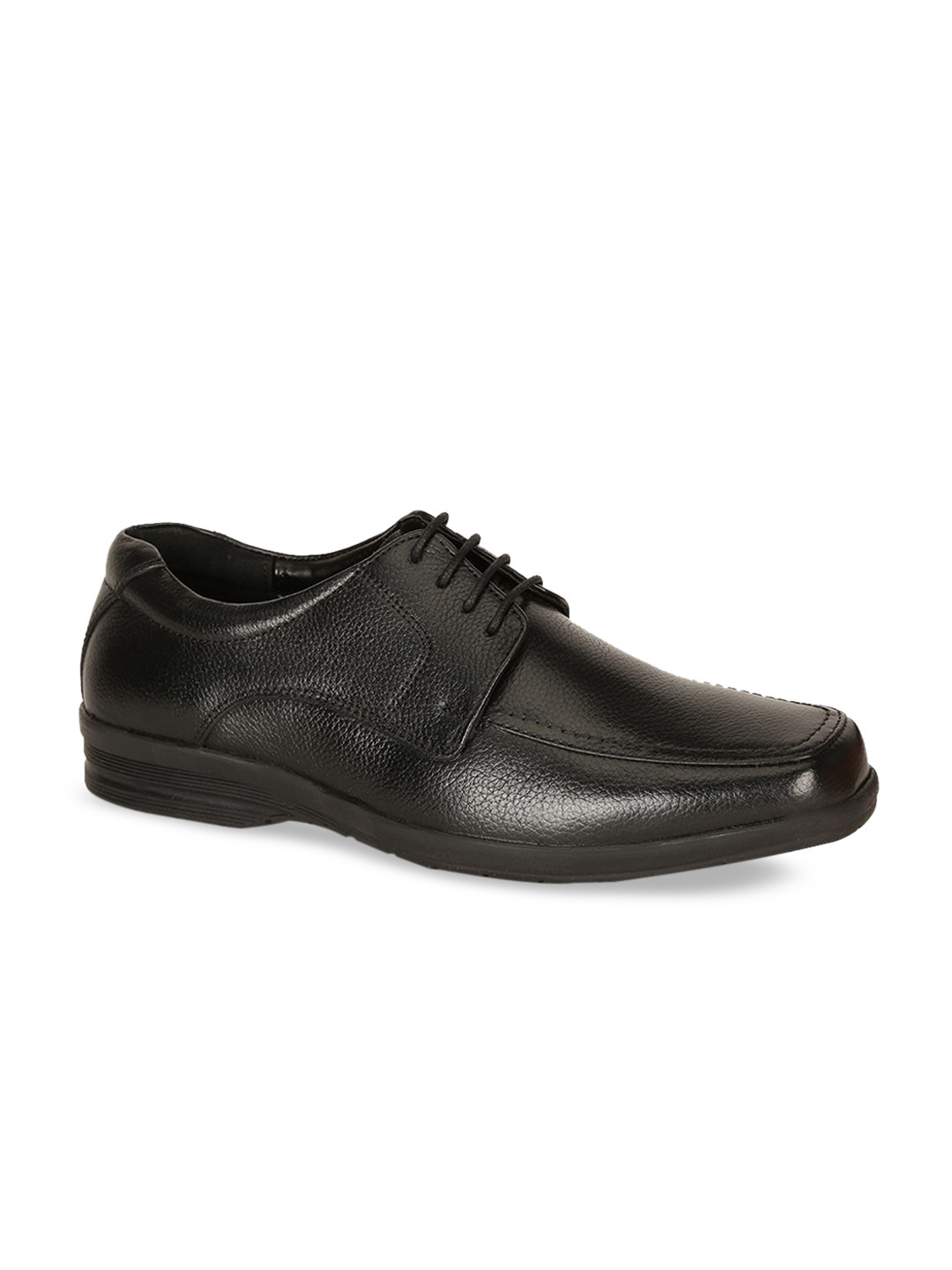 Bata Men Black Leather Formal Derbys