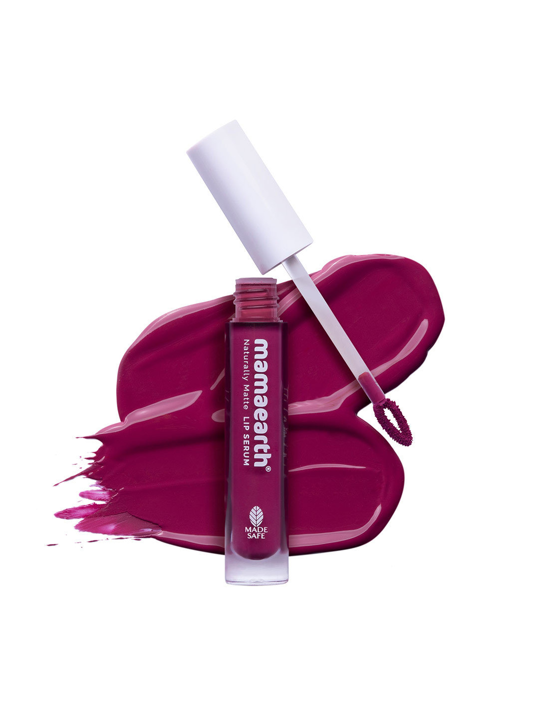 Mamaearth Naturally Matte Lip Serum & Matte Liquid Lipstick with Vitamin C - Berrydict Magenta